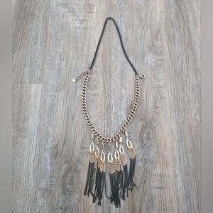 Stella & Dot Women's  Elegant Gold and Black Necklace